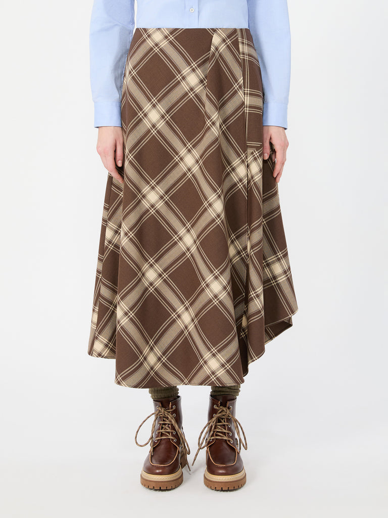 max mara wool twill skirt