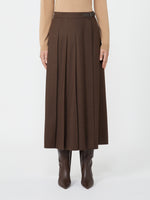 Wool wrap skirt
