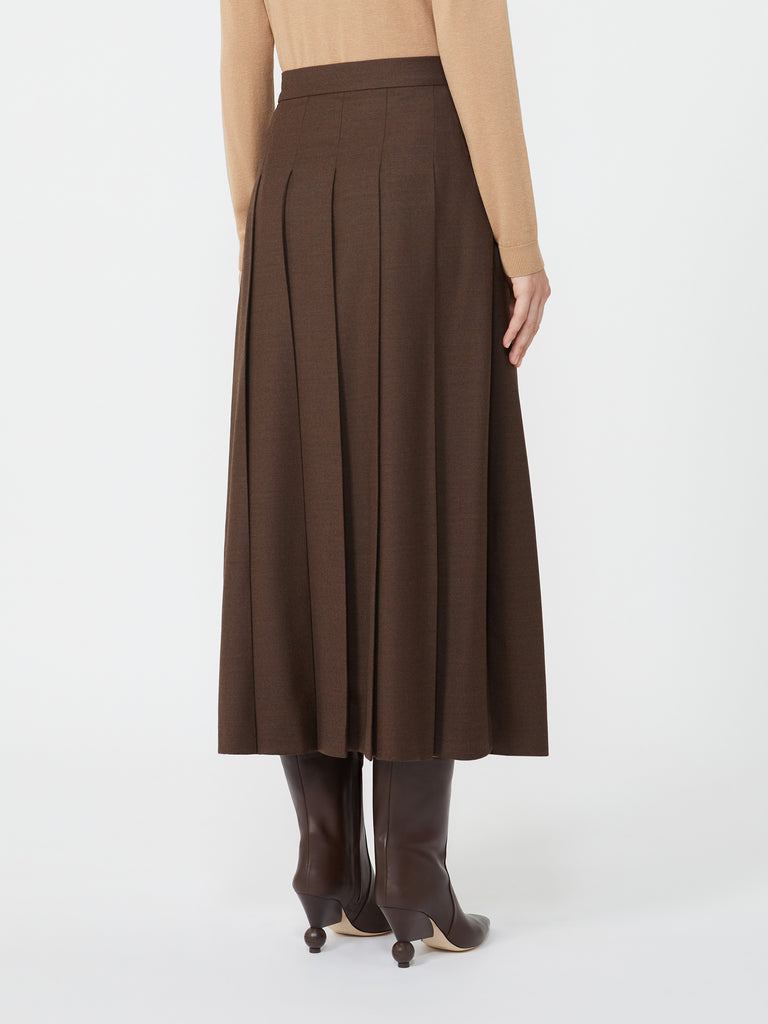 Wool wrap skirt