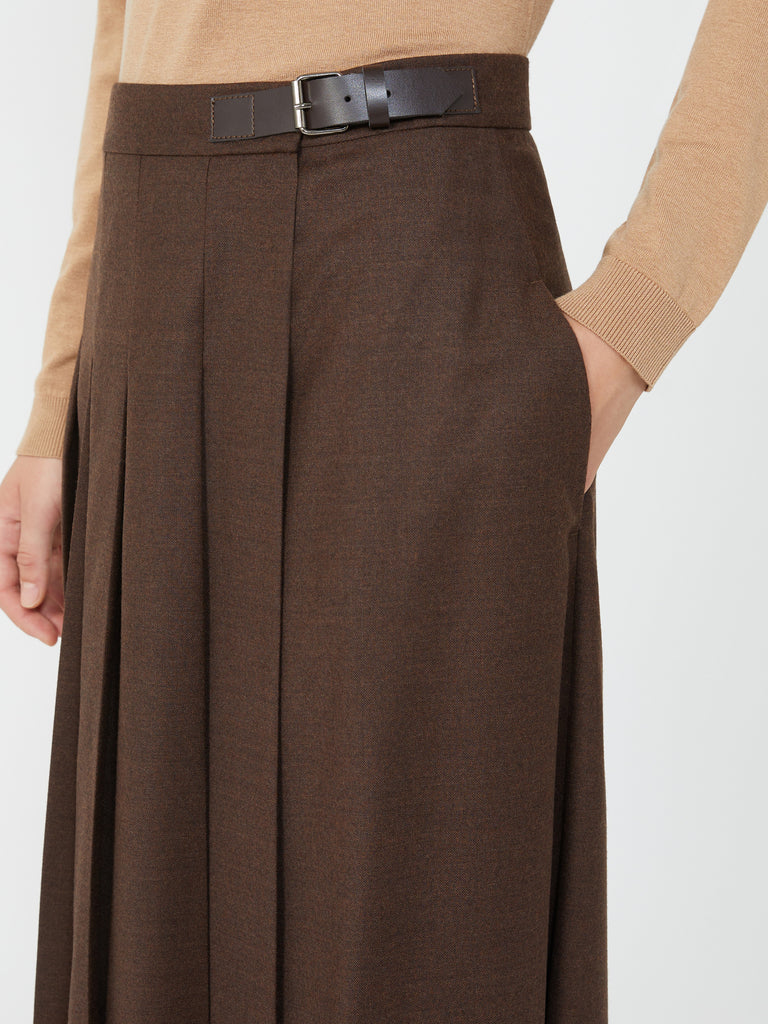 Wool wrap skirt