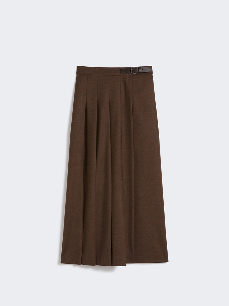 Wool wrap skirt