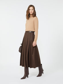 Wool wrap skirt