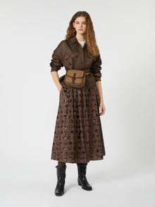 max mara sequinned cotton skirt for women