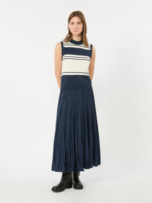 Plissé-Pleated Skirt for Women - Navy - Max Mara UAE