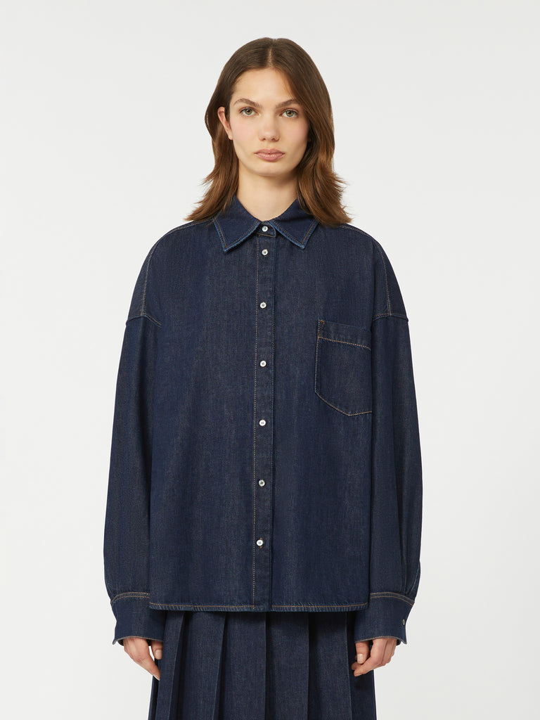 Cotton denim shirt