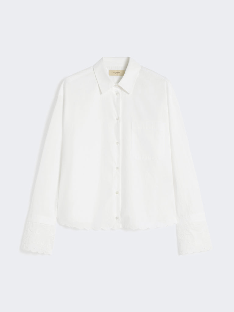 Breast-pocket cotton shirt