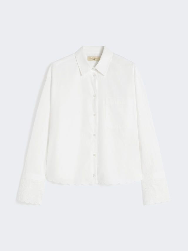 max mara breast-pocket cotton shirt for women