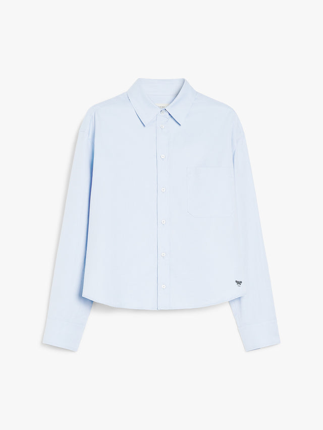 Cotton Oxford Shirt for Women - Light Blue - Max Mara UAE