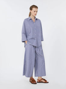 Cotton poplin oversize shirt