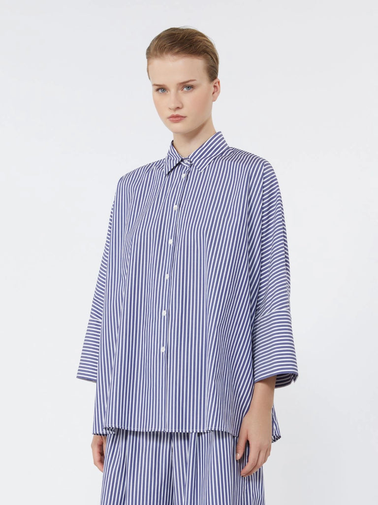 Cotton poplin oversize shirt