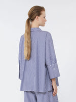 Cotton poplin oversize shirt