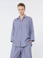 Cotton poplin oversize shirt
