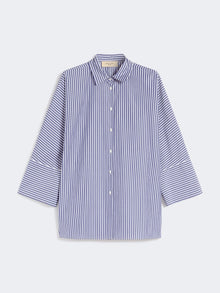 Cotton poplin oversize shirt