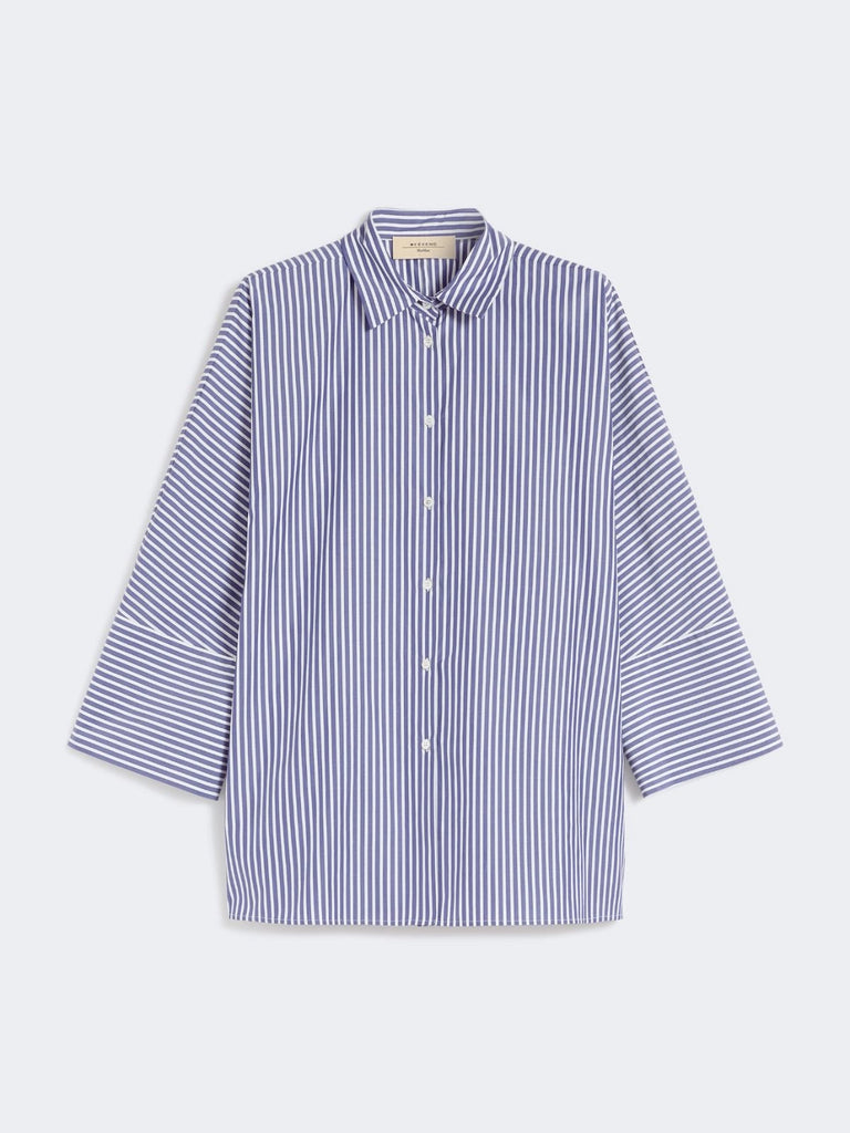 Cotton poplin oversize shirt