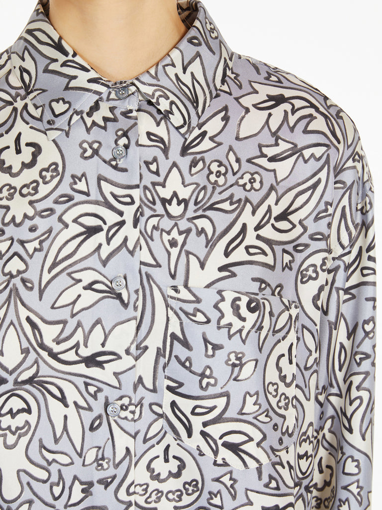 Silk twill shirt