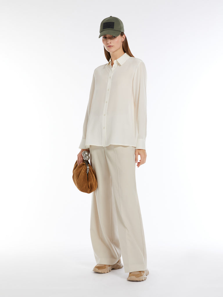 max mara relaxed-fit silk shirt