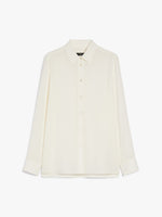 Relaxed-Fit Silk Shirt for Women - Ivory - Max Mara UAE