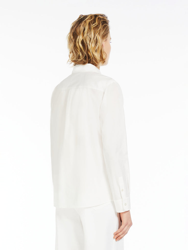 Striped straight-fit poplin shirt