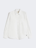 Cotton Oxford Shirt for Women - White - Max Mara UAE