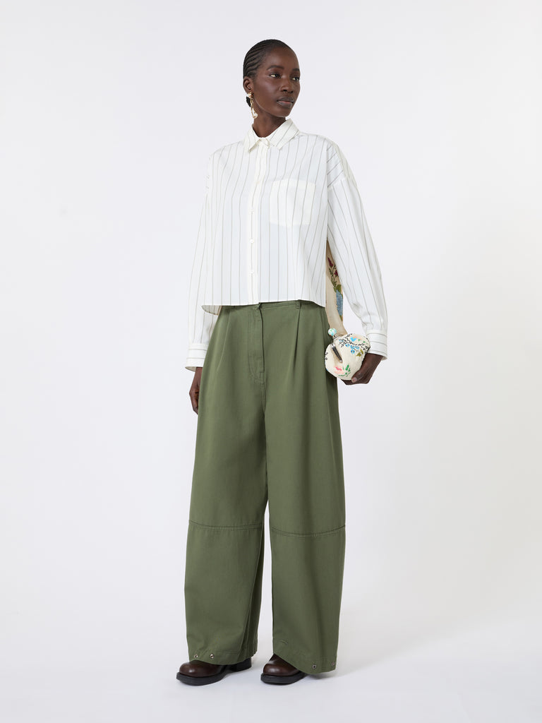 max mara cotton shirt with a contrasting back