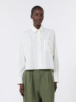 max mara cotton shirt with a contrasting back for women