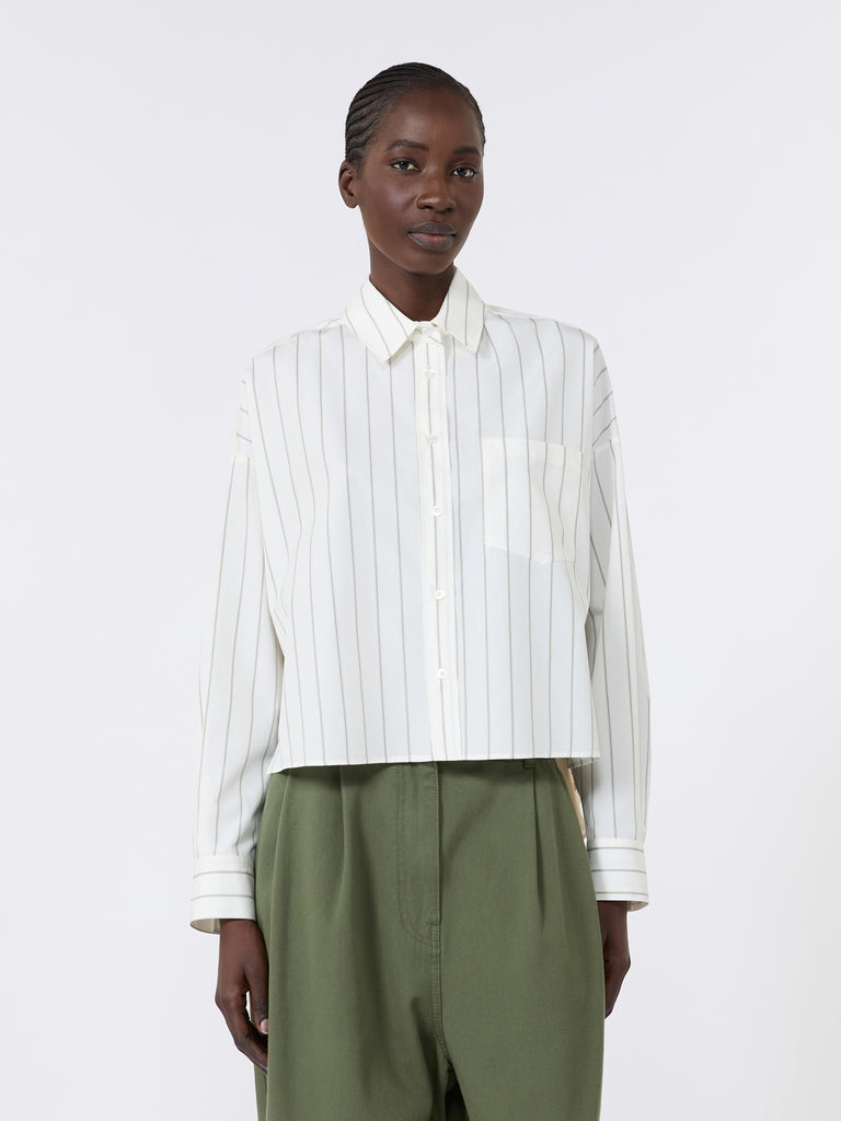 max mara cotton shirt with a contrasting back
