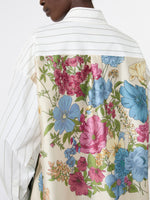 max mara cotton shirt with a contrasting back for women