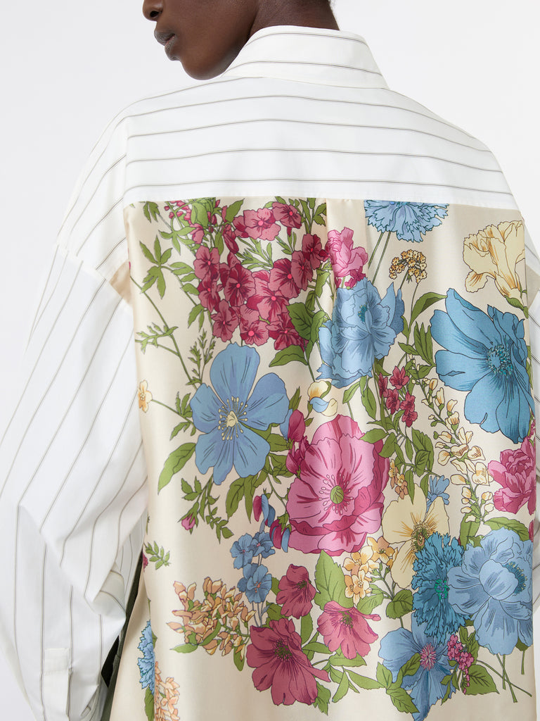 max mara cotton shirt with a contrasting back