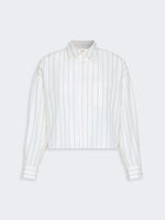 max mara cotton shirt with a contrasting back for women
