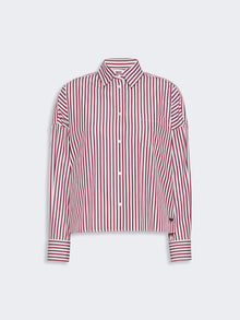 Cotton Poplin Shirt for Women - Bordeaux - Max Mara UAE