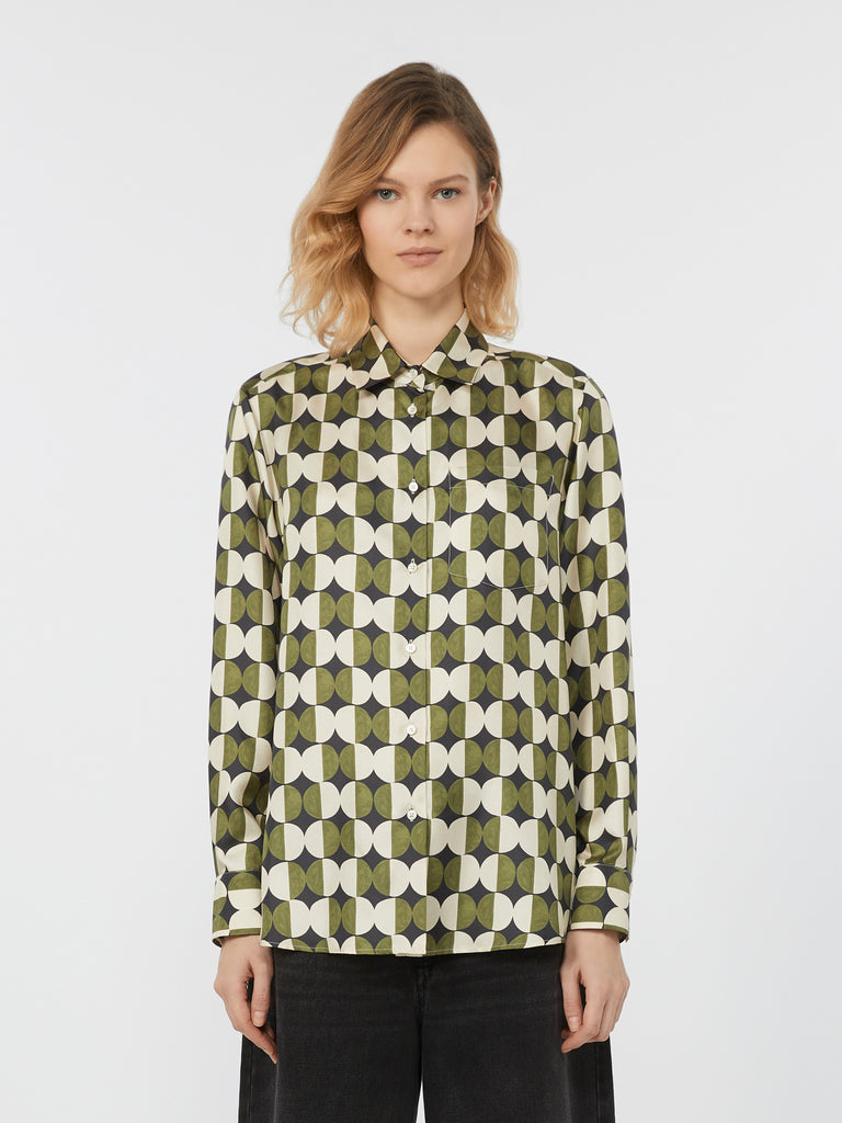 Printed twill shirt