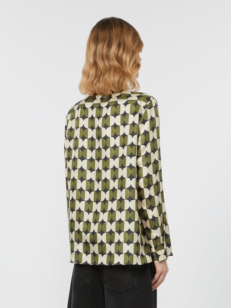 Printed twill shirt