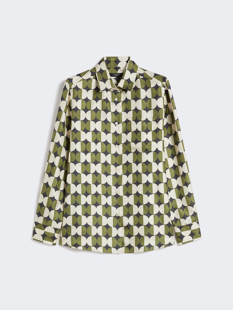 Printed twill shirt