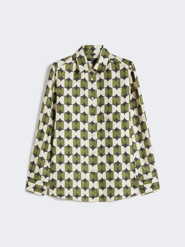 Printed twill shirt