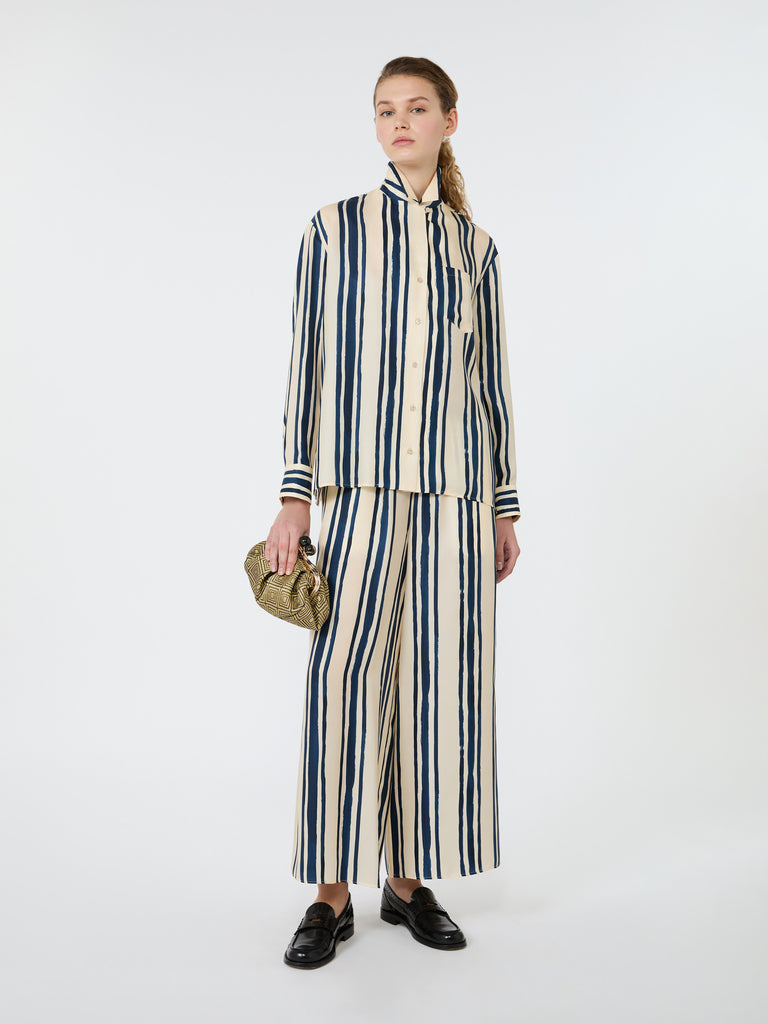 max mara printed silk shirt