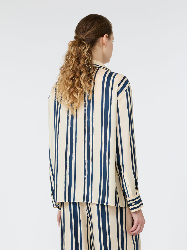 max mara printed silk shirt