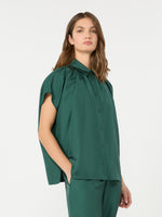 max mara loose shirt in habotai silk for women