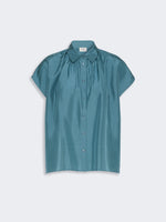 max mara loose shirt in habotai silk for women