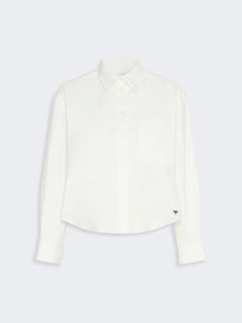 Cotton Oxford Shirt for Women - White - Max Mara UAE