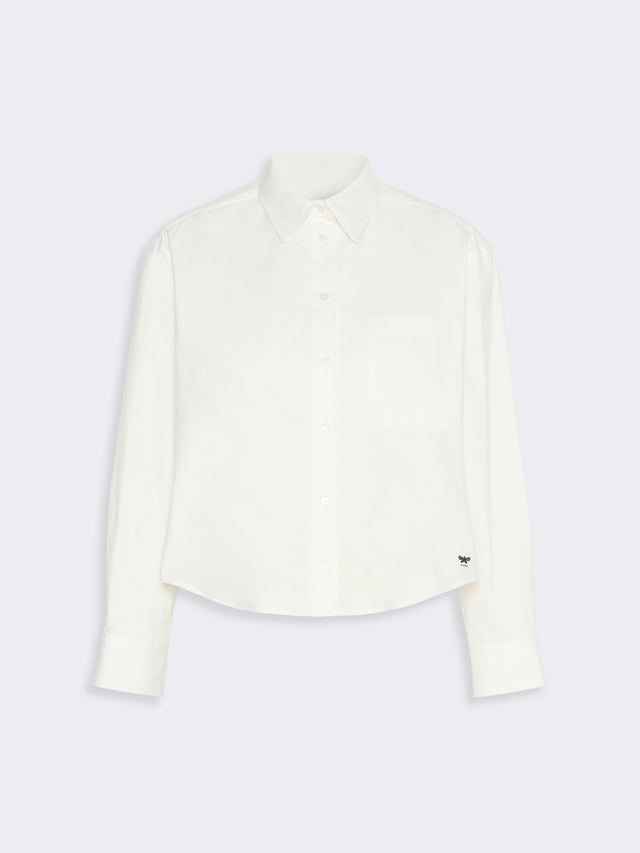 Cotton Oxford Shirt for Women - White - Max Mara UAE