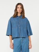 max mara boxy denim shirt for women