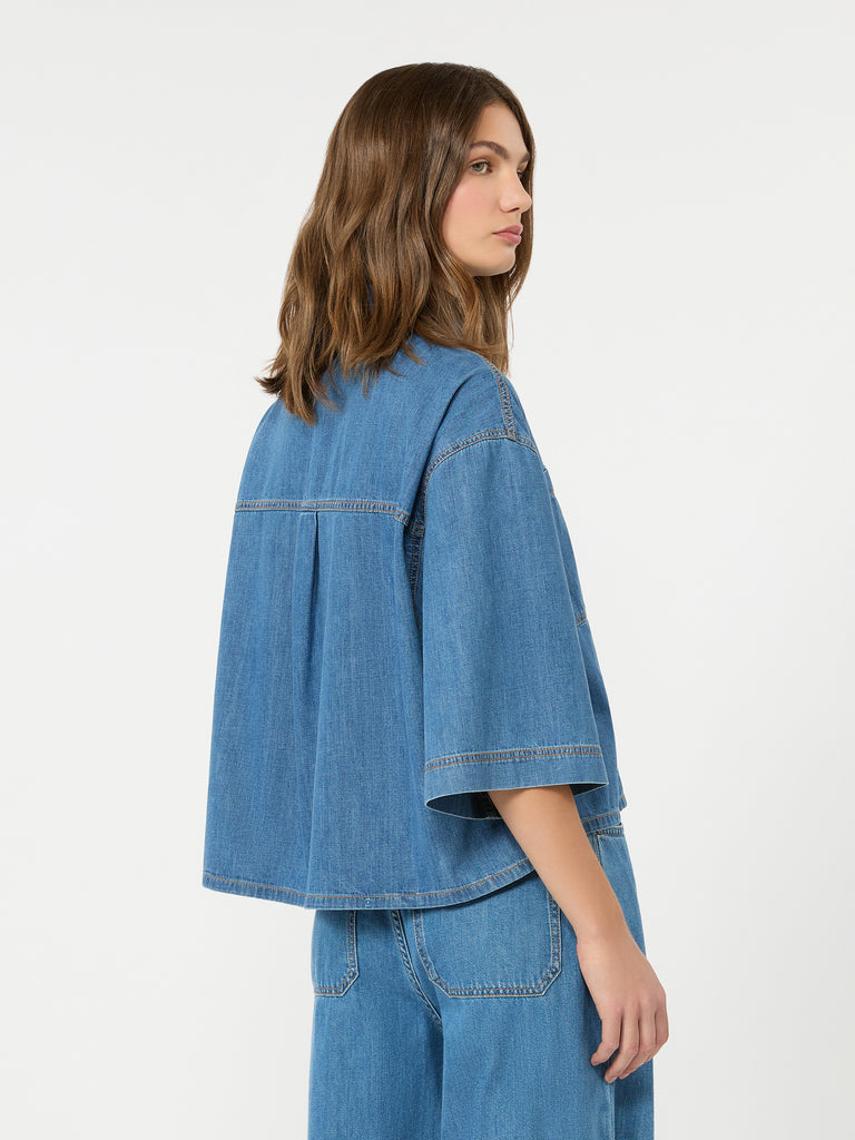 max mara boxy denim shirt