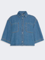 max mara boxy denim shirt for women
