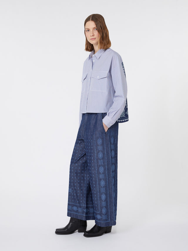 max mara heavy cotton canvas shirt for women