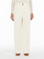 Cotton gabardine trousers