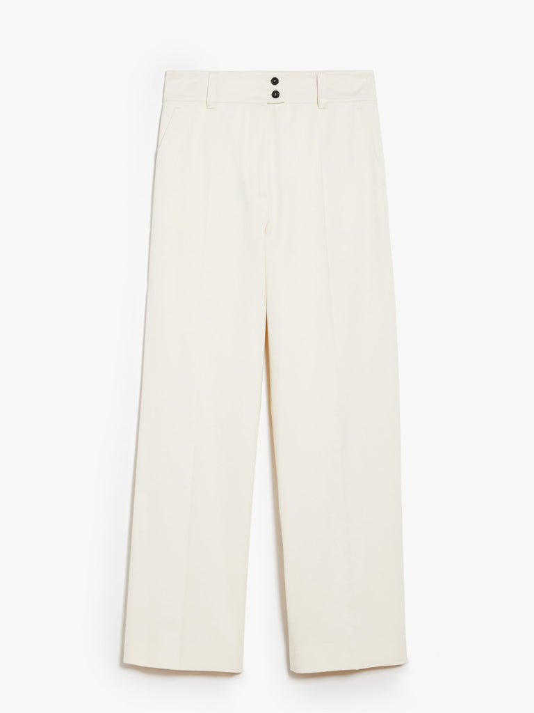 Cotton gabardine trousers
