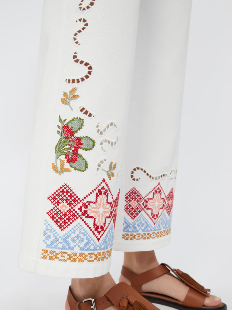 max mara cotton bull trousers