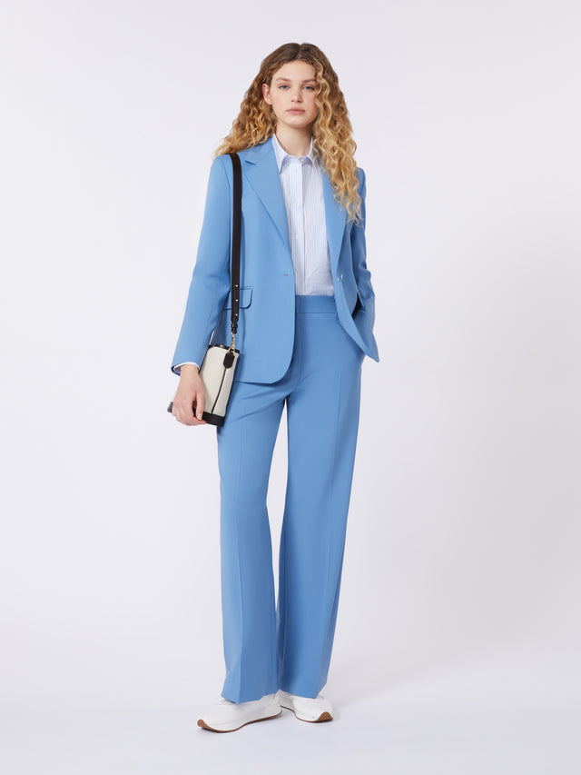 Woollen cloth palazzo trousers