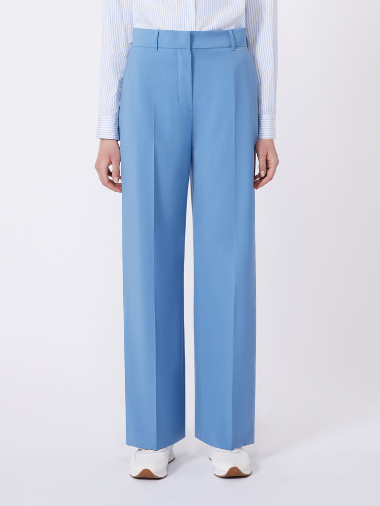 max mara woollen cloth palazzo trousers