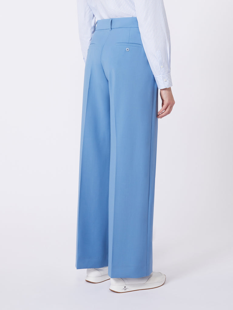 max mara woollen cloth palazzo trousers